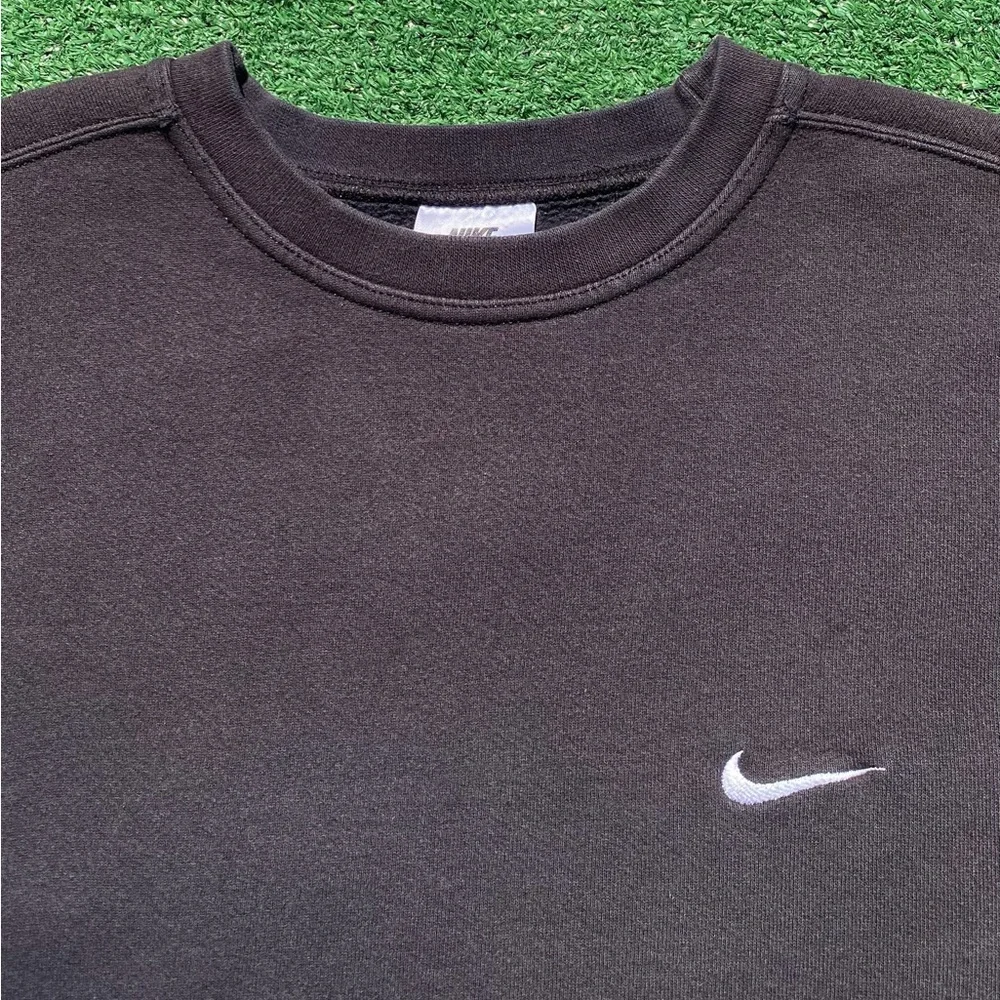 Vintage 90’s Nike Swoosh White Tag Black Sweatshirt Men’s XL USA Made - Picture 4 of 7